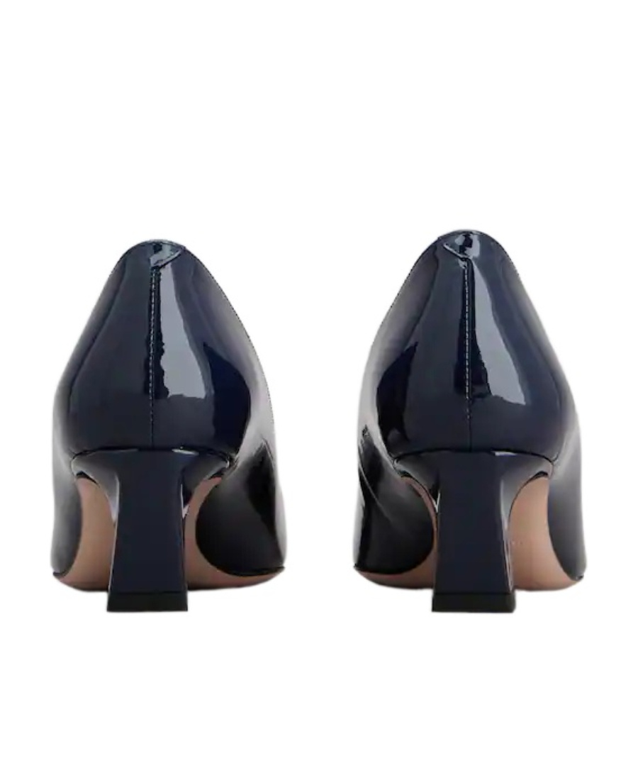 Roger Vivier Belle Vivier Patent Pumps With Metal Buckle In Black