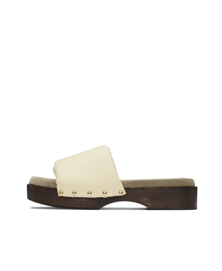 Nanushka Off-white Stefflon Sandals In Nude