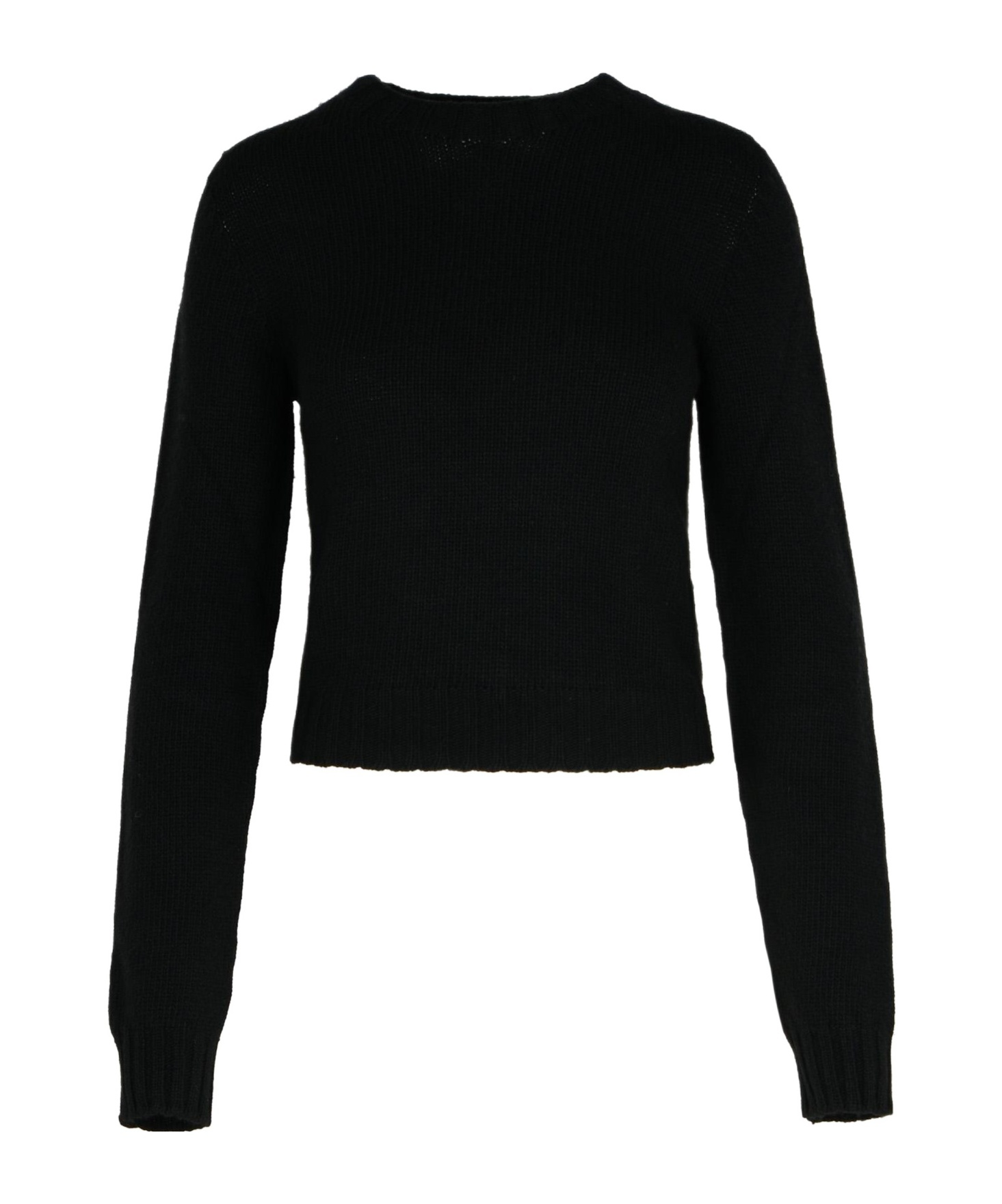 Palm Angels Dark Grey Merino Wool Blend Sweater In Black