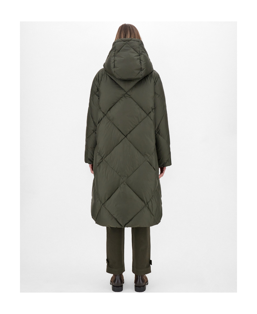 Max Mara Waterproof Fabric Down Jacket In Black