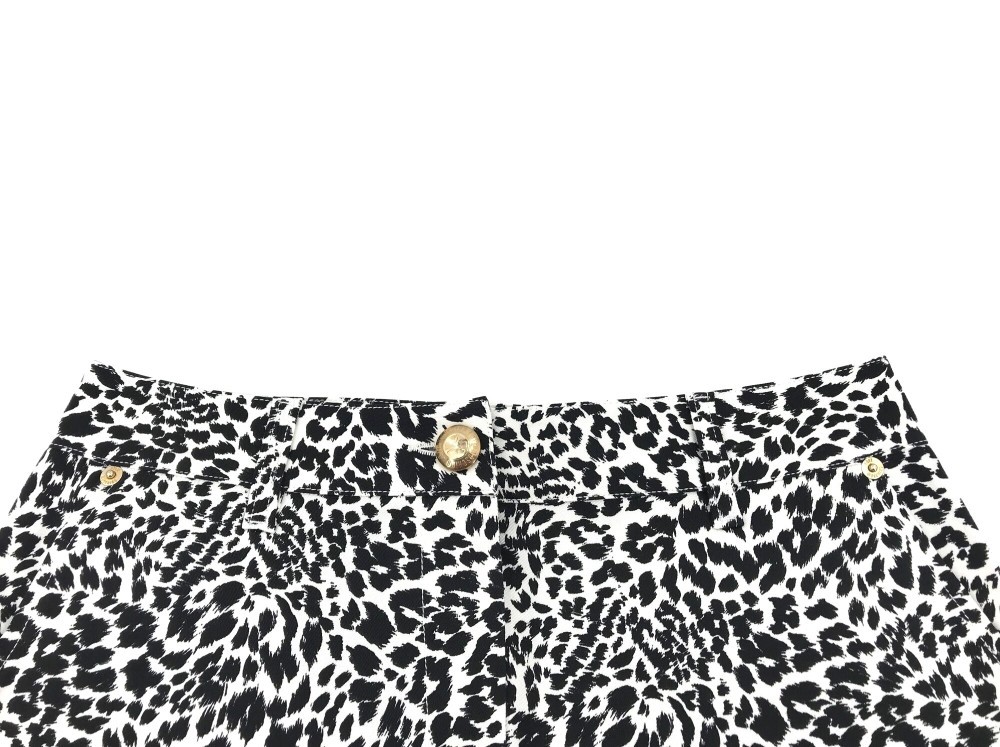 Moschino Leopard Pattern Skirt In Black