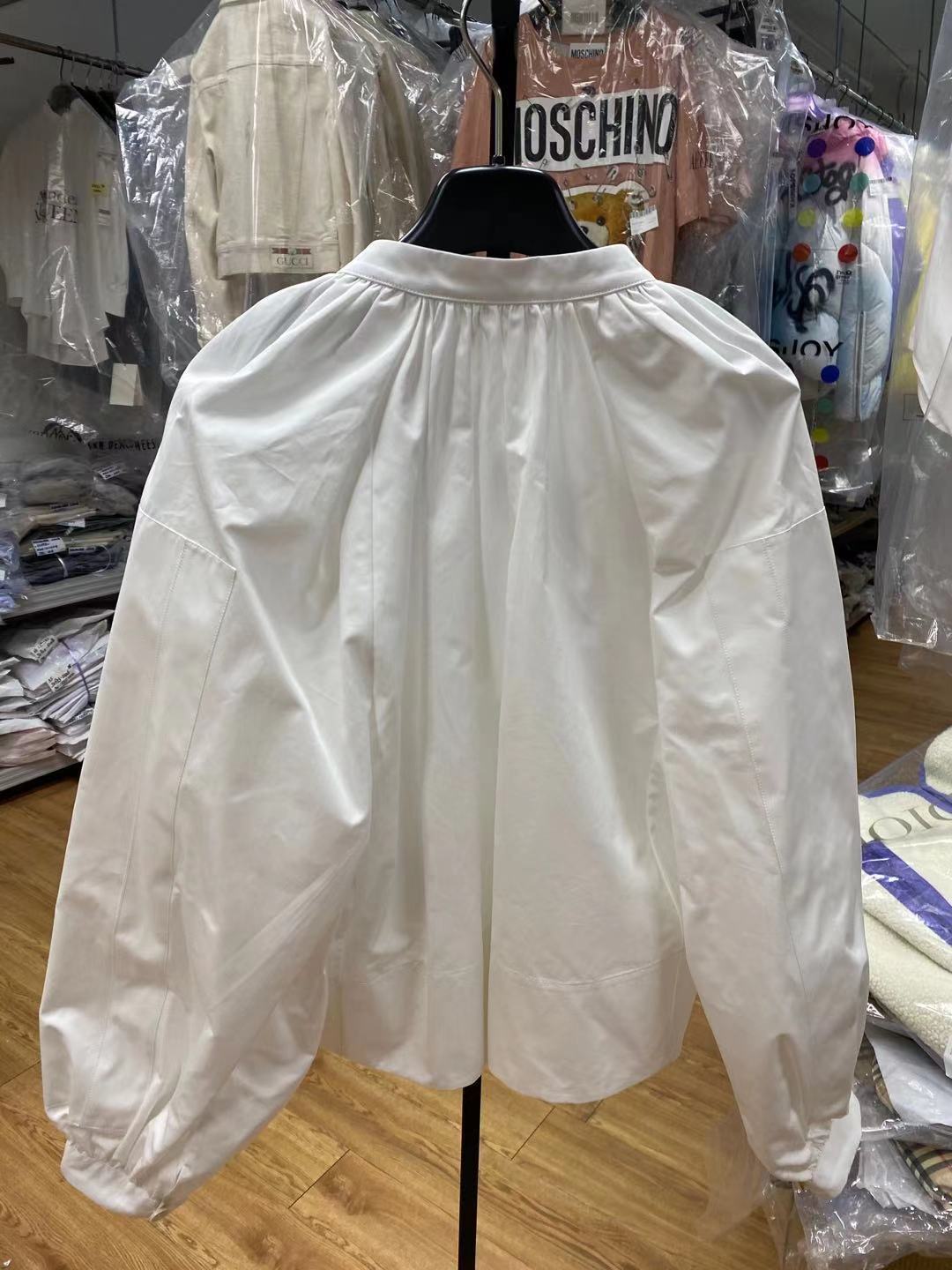 Jil Sander Puff-sleeve Blouse In White
