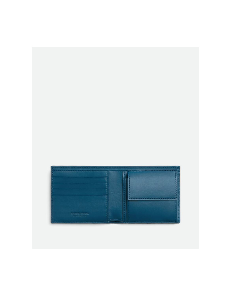 Bottega Veneta Intrecciato Slim Bi-fold Wallet In Black