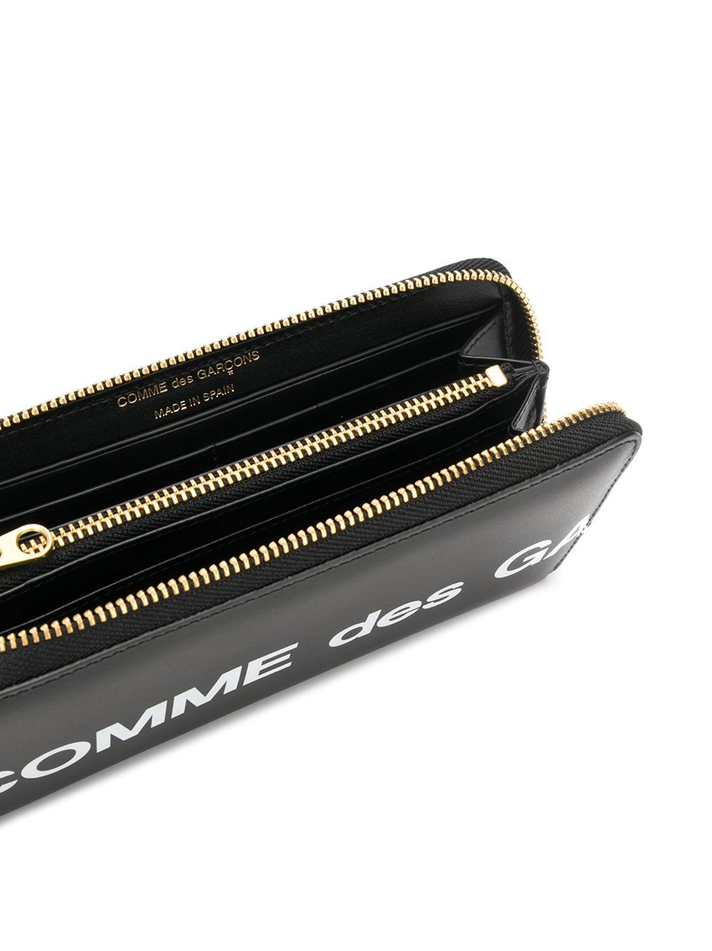 COMME DES GARÇONS LOGO ZIP-AROUND WALLET