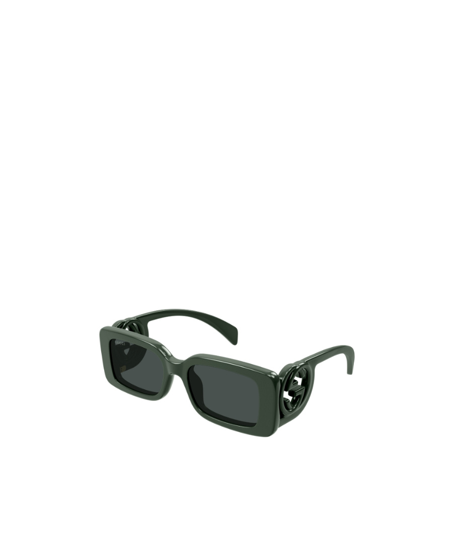 Gucci Chaise Lounge Rectangle-frame Sunglasses In Black