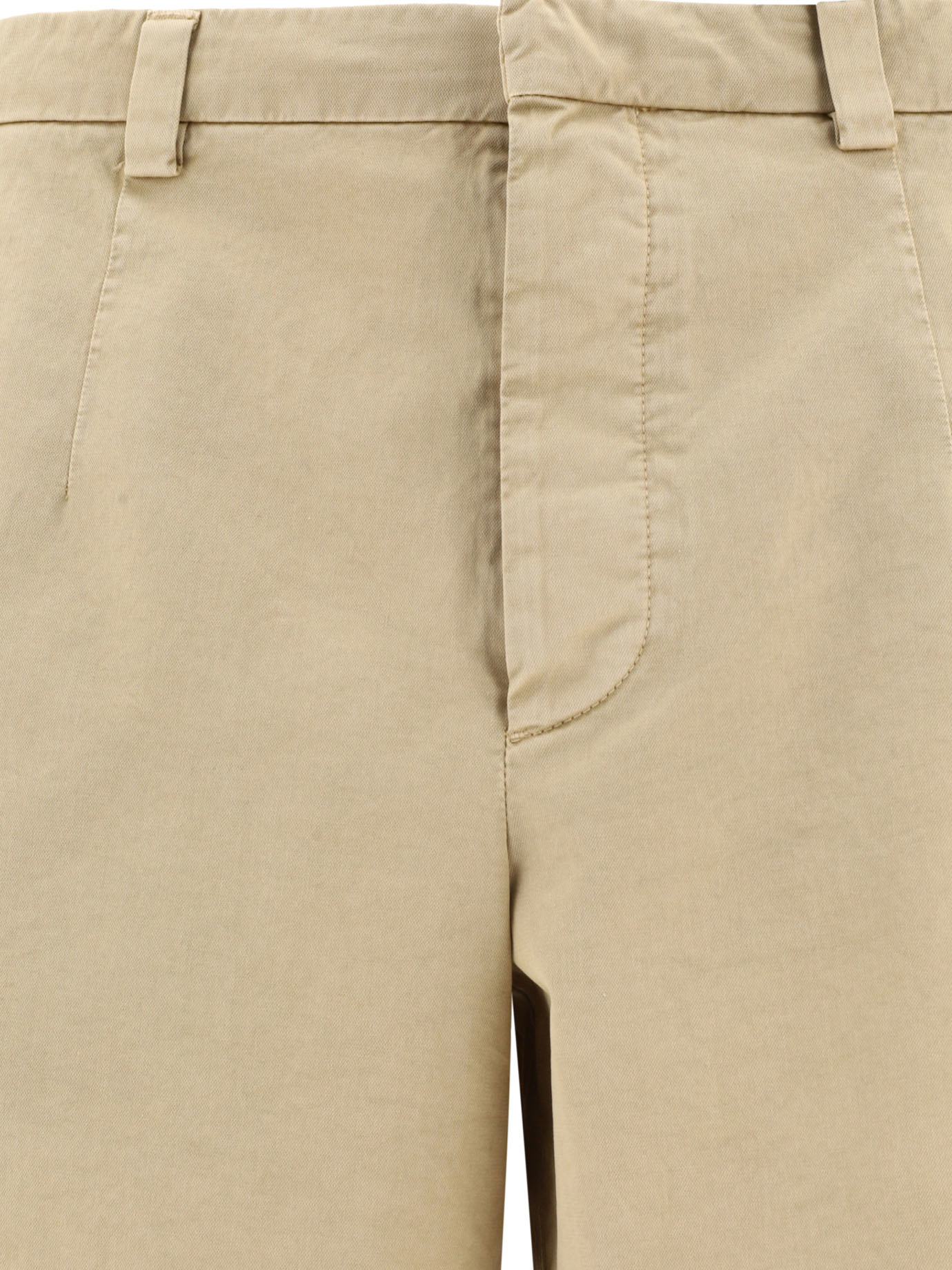 Prada Belt Ring Shorts In Brown