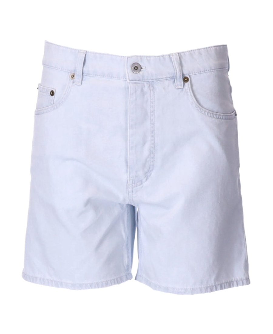 Miu Miu Logo Shorts In White