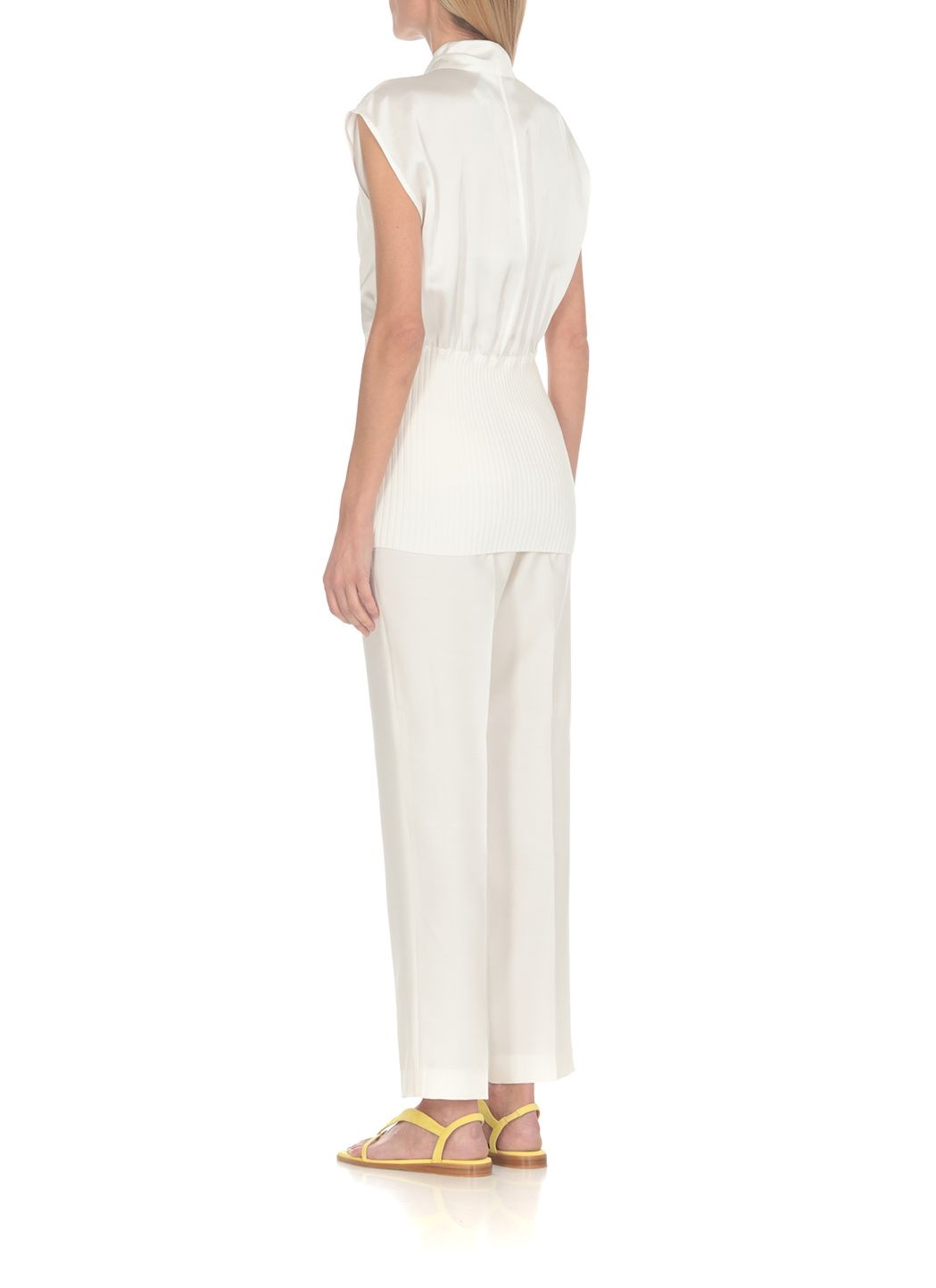 Fabiana Filippi Sleeveless Panelled Blouse In White