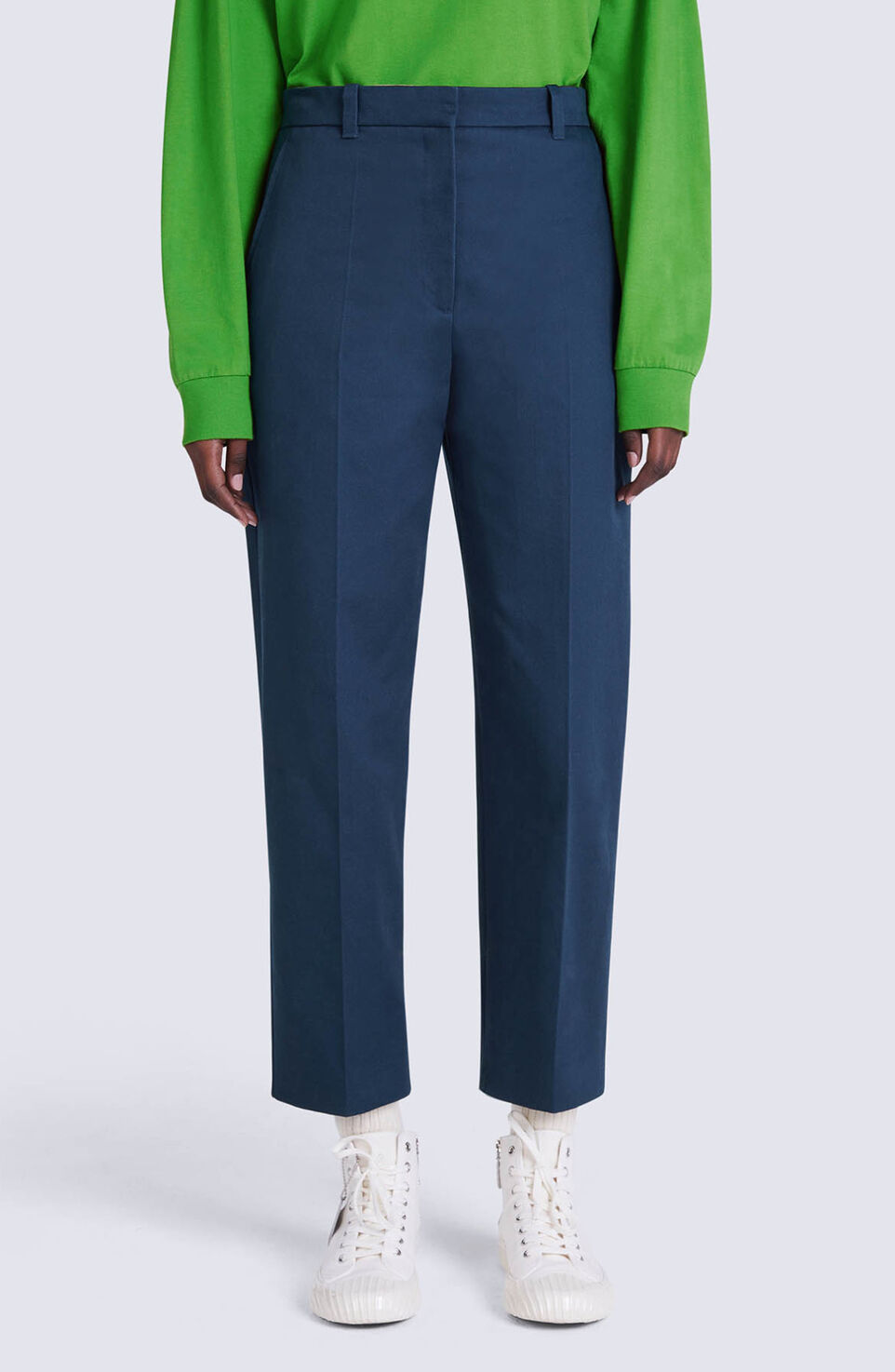 Shop Kenzo Cropped Tailored Trousers