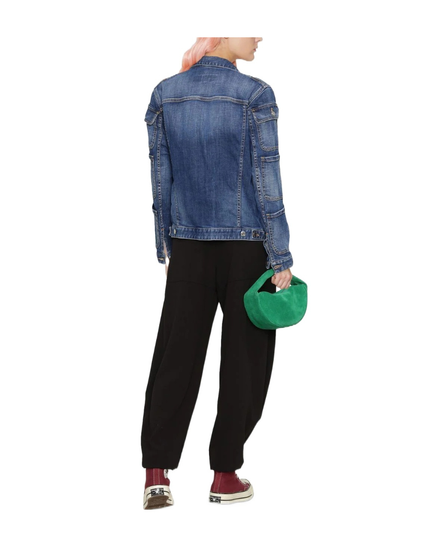 Dsquared2 Pocket-detailed Buttoned Denim Jacket In Blue