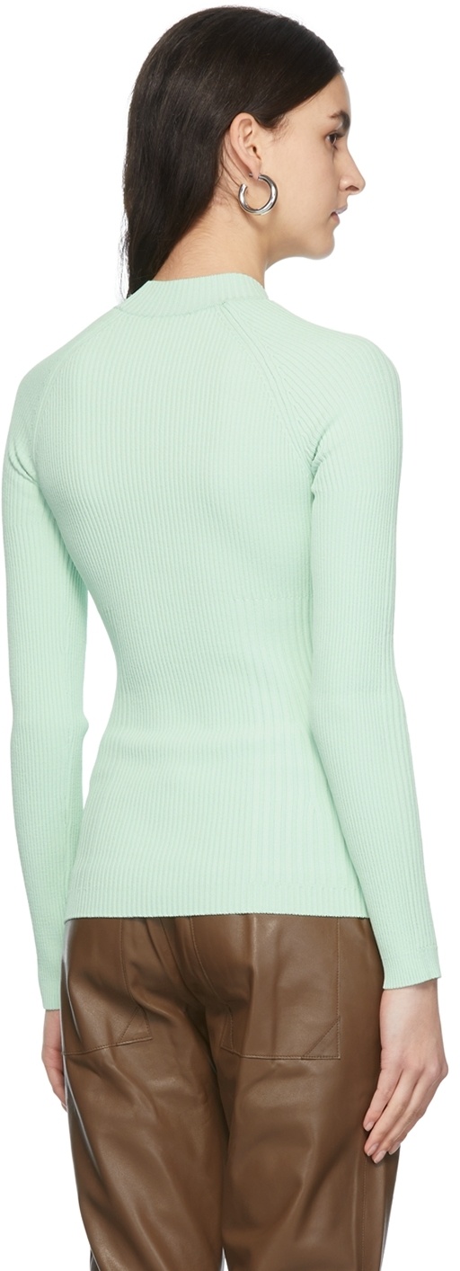 AERON LOGO HOLLOWED-OUT RIB SWEATER 
