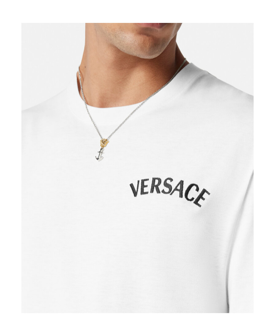 Versace T-shirt With Logo In White