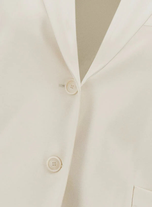 Harris Wharf London Notched-lapels Single-breasted Blazer In White