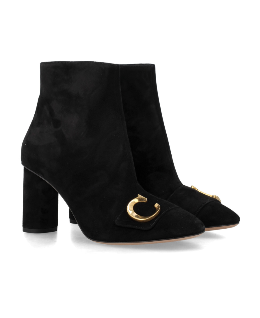 Dior Zippered Short Boots In Black