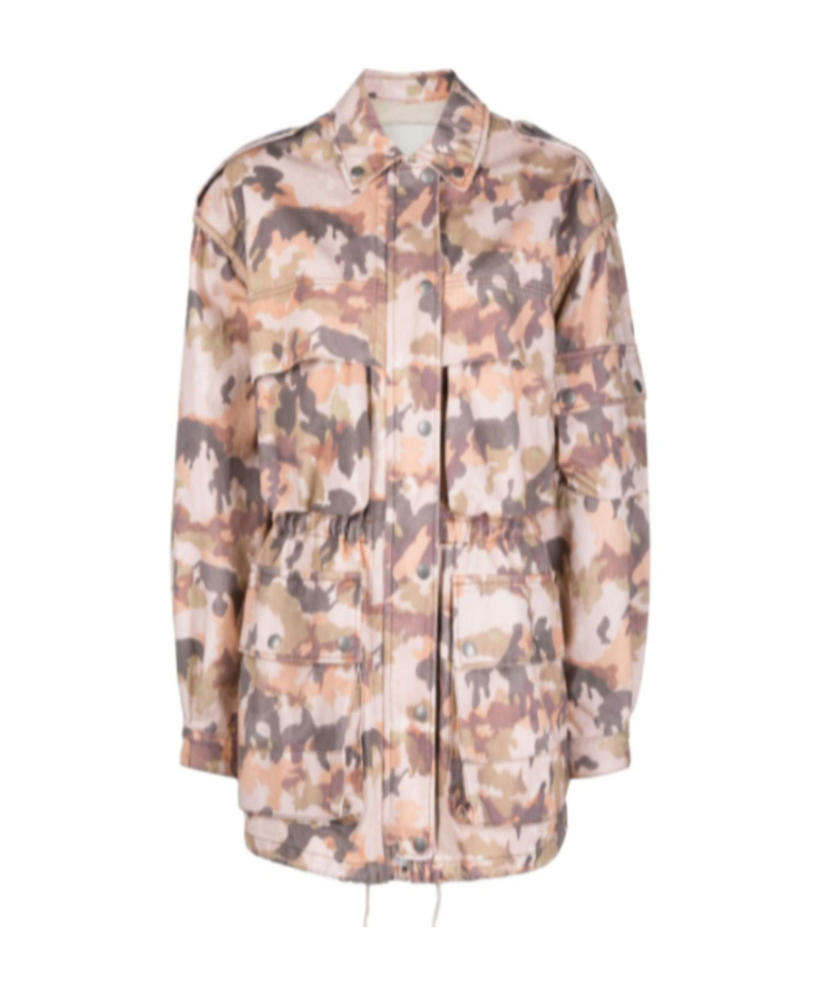 Isabel Marant Elize Camouflage-print Cotton Jacket In Multi