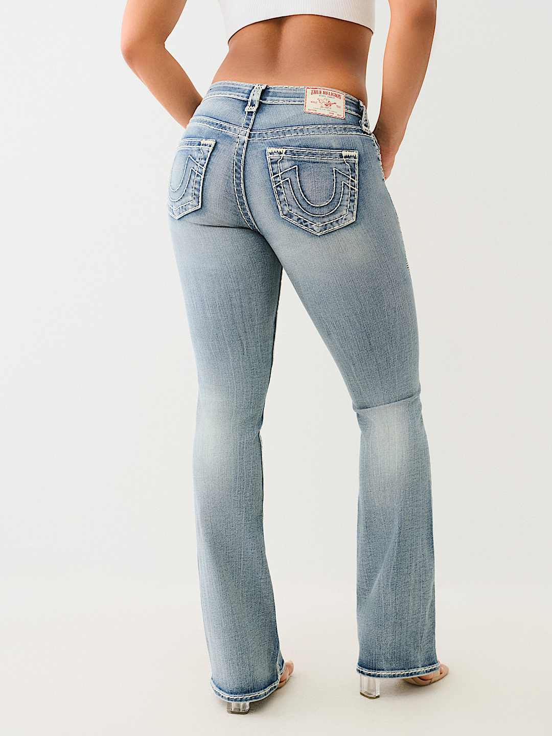 True Religion Becca Mid Rise Bootcut Jean In Blue