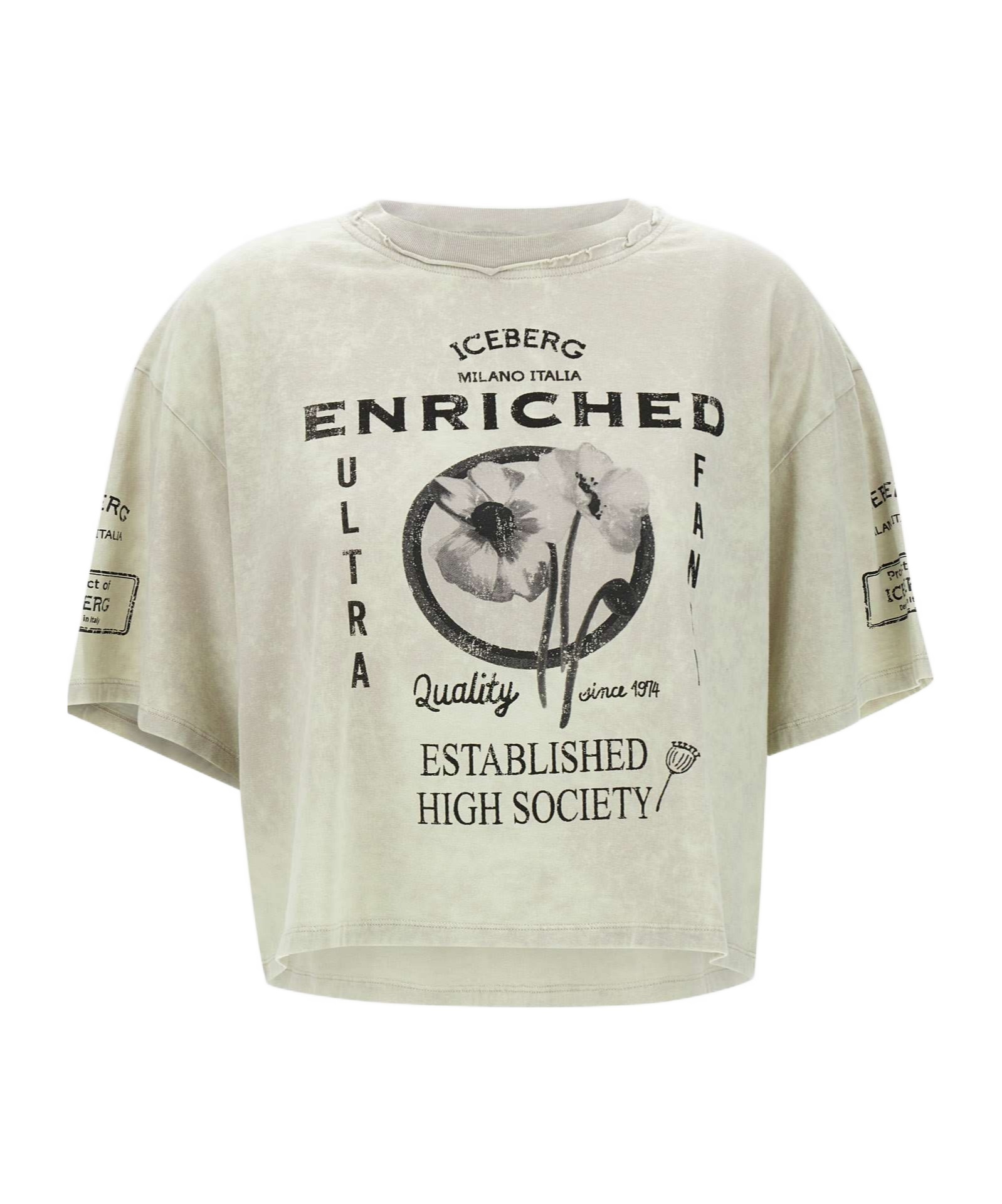 Iceberg Short-sleeved T-shirt In White