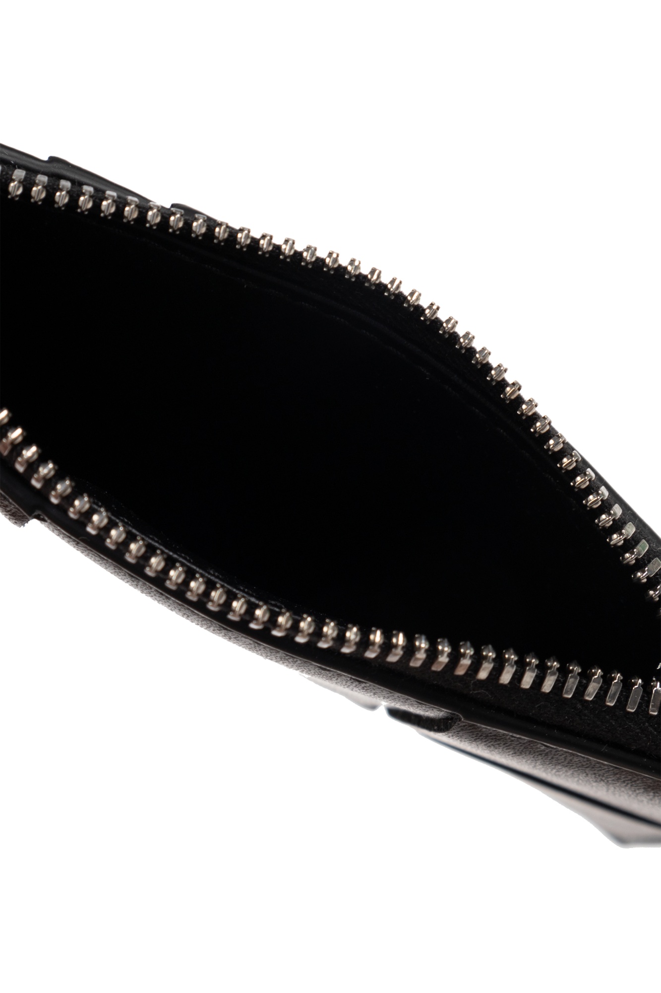 Bottega Veneta Woven Card Bag In Black