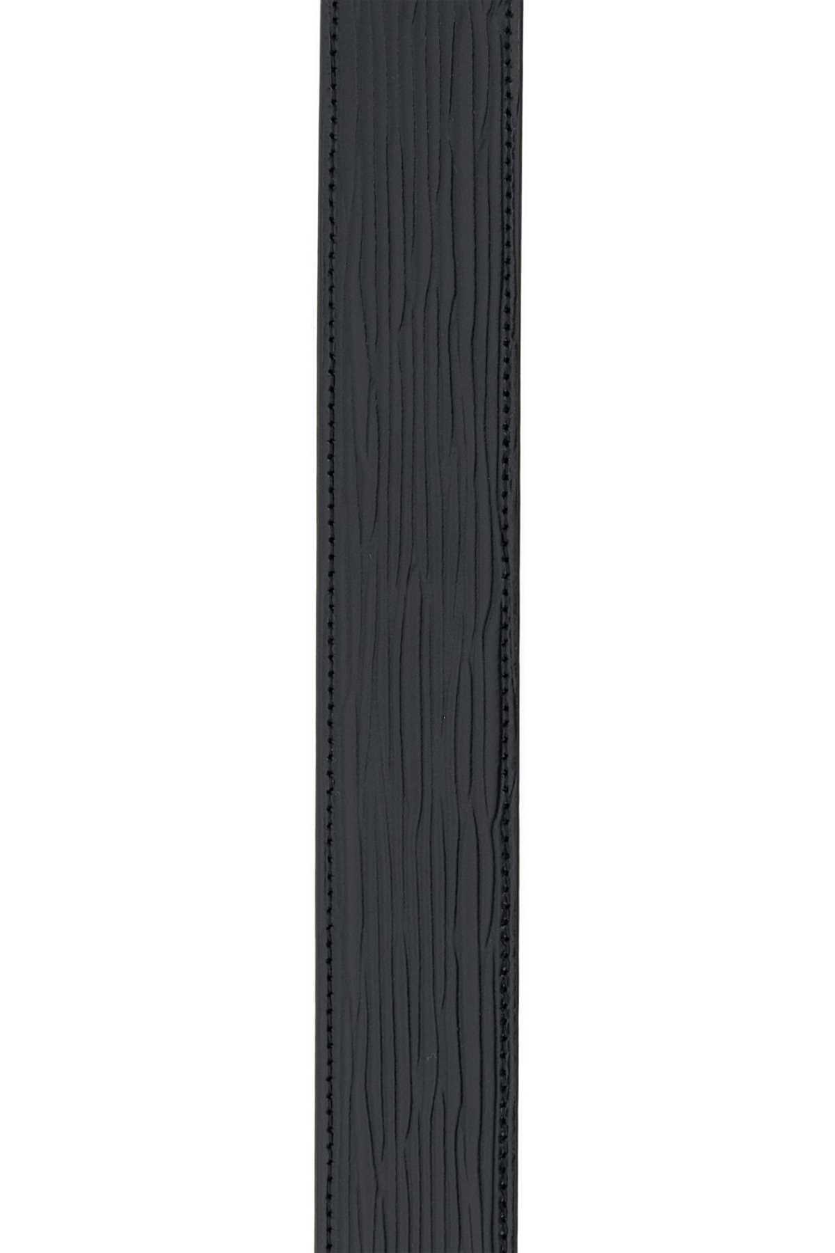 Montblanc Logo Buckled Reversible Belt In Black