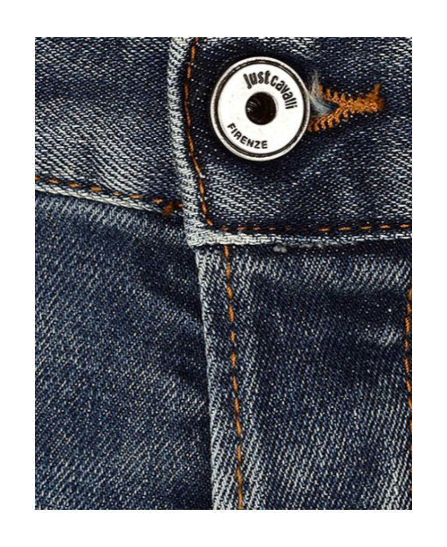 Just Cavalli Mid-waist Stretch Jeans In Gray