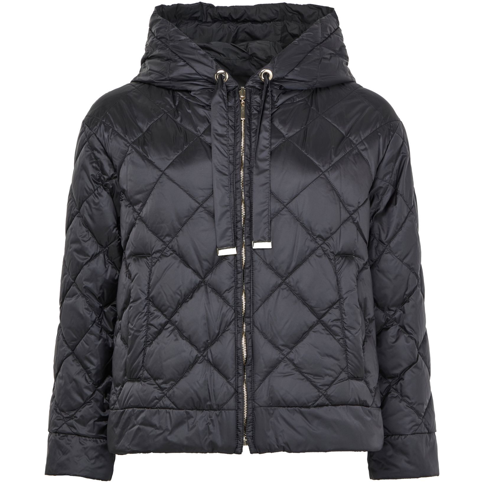 Max Mara Disoft Nylon Down Jacket In Black