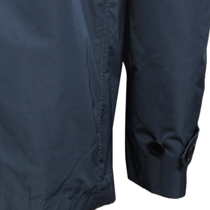 Burberry Hooded Casual Jacket In Blue