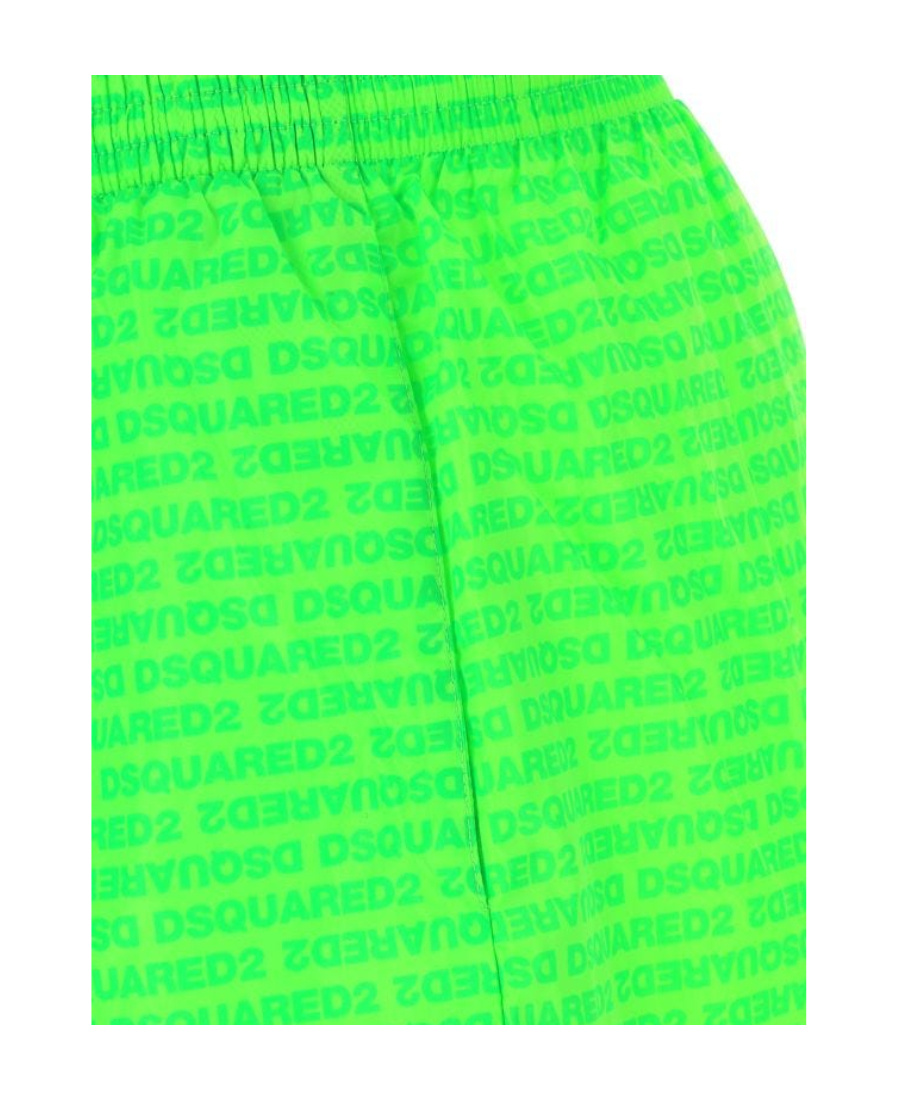 Dsquared2 Logo-print Swim Shorts In Green