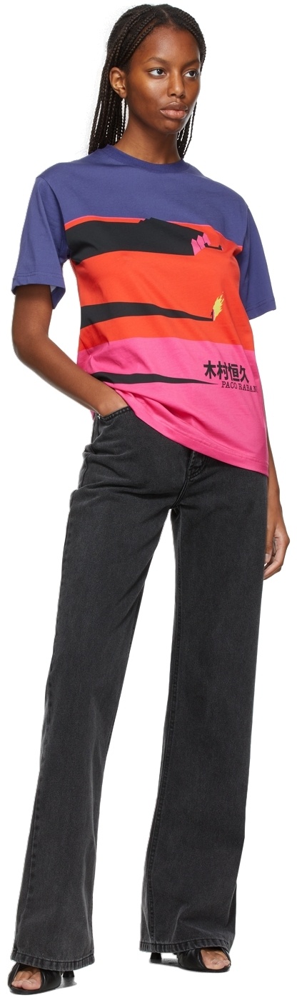 Rabanne 1969 Cotton Straight-leg Jeans In Black
