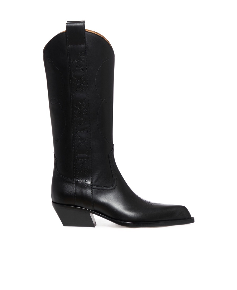 Off-white Meteor Cowboy Pointed Toe Boots In Black