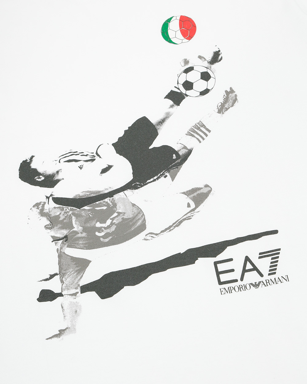 EA7 LOGO T-SHIRT WITH ROUND NECK