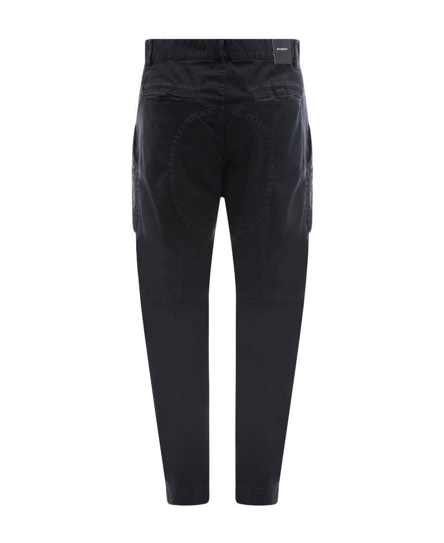 Dsquared2 Tapered Cargo Trousers In Black