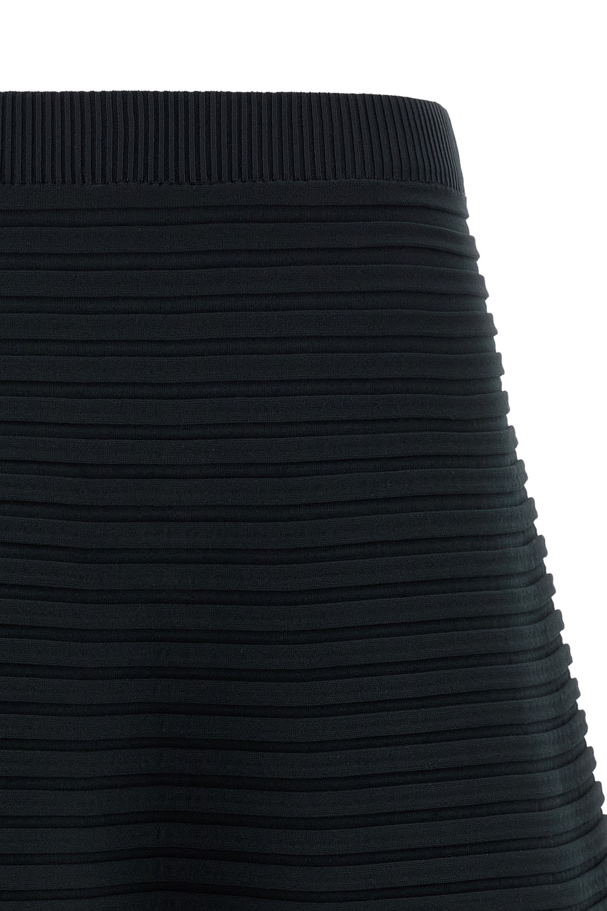 Issey Miyake Bounce Knit Skirts Green In Black