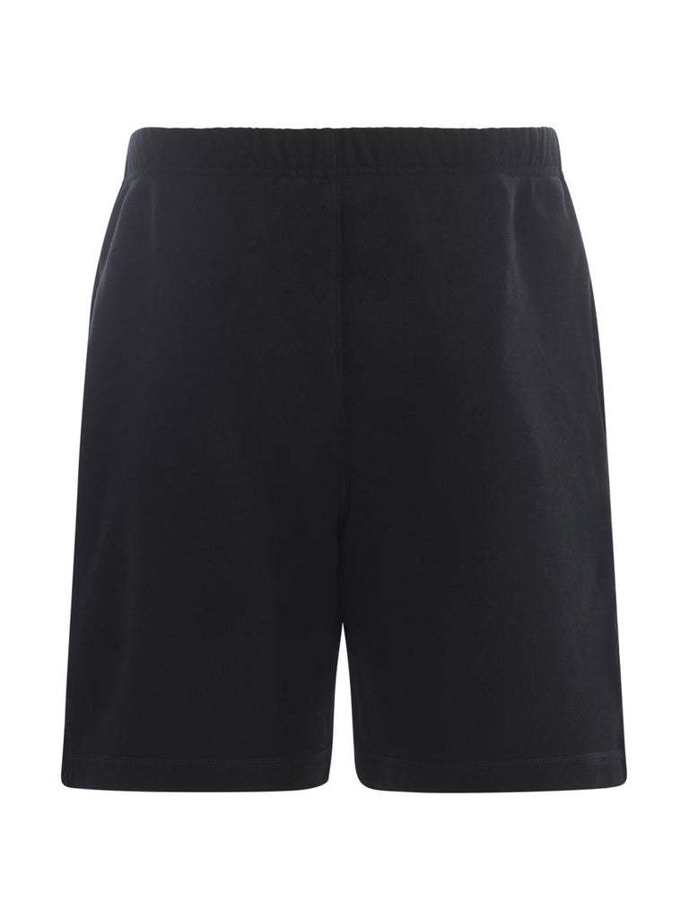 Heron Preston Logo-printed Knee-length Track Shorts In Black