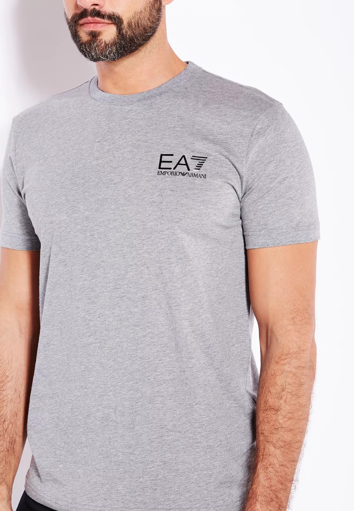 EA7 LOGO ROUND-NECKED T-SHIRT