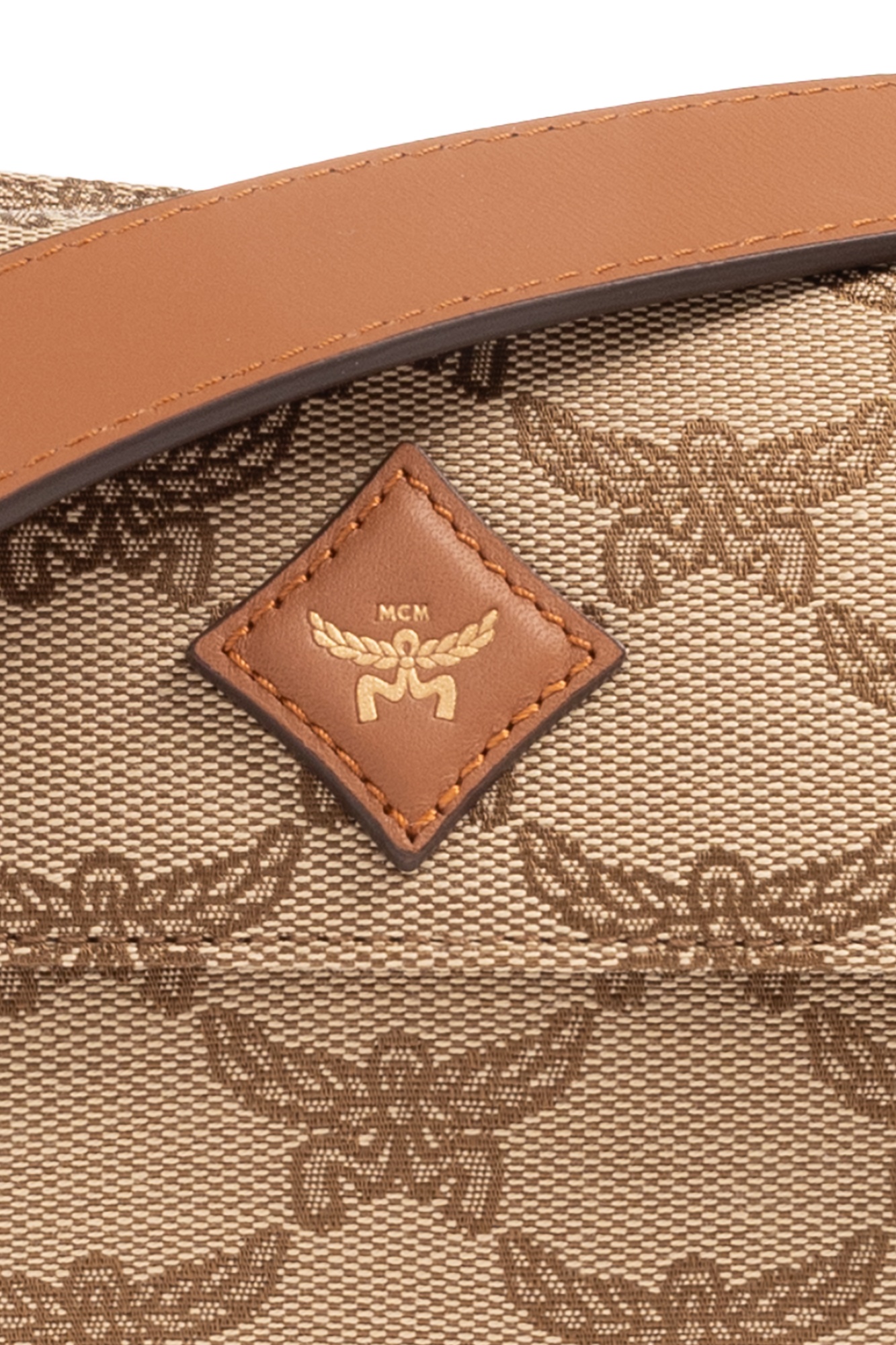 Mcm Emblem Pocket In Brown