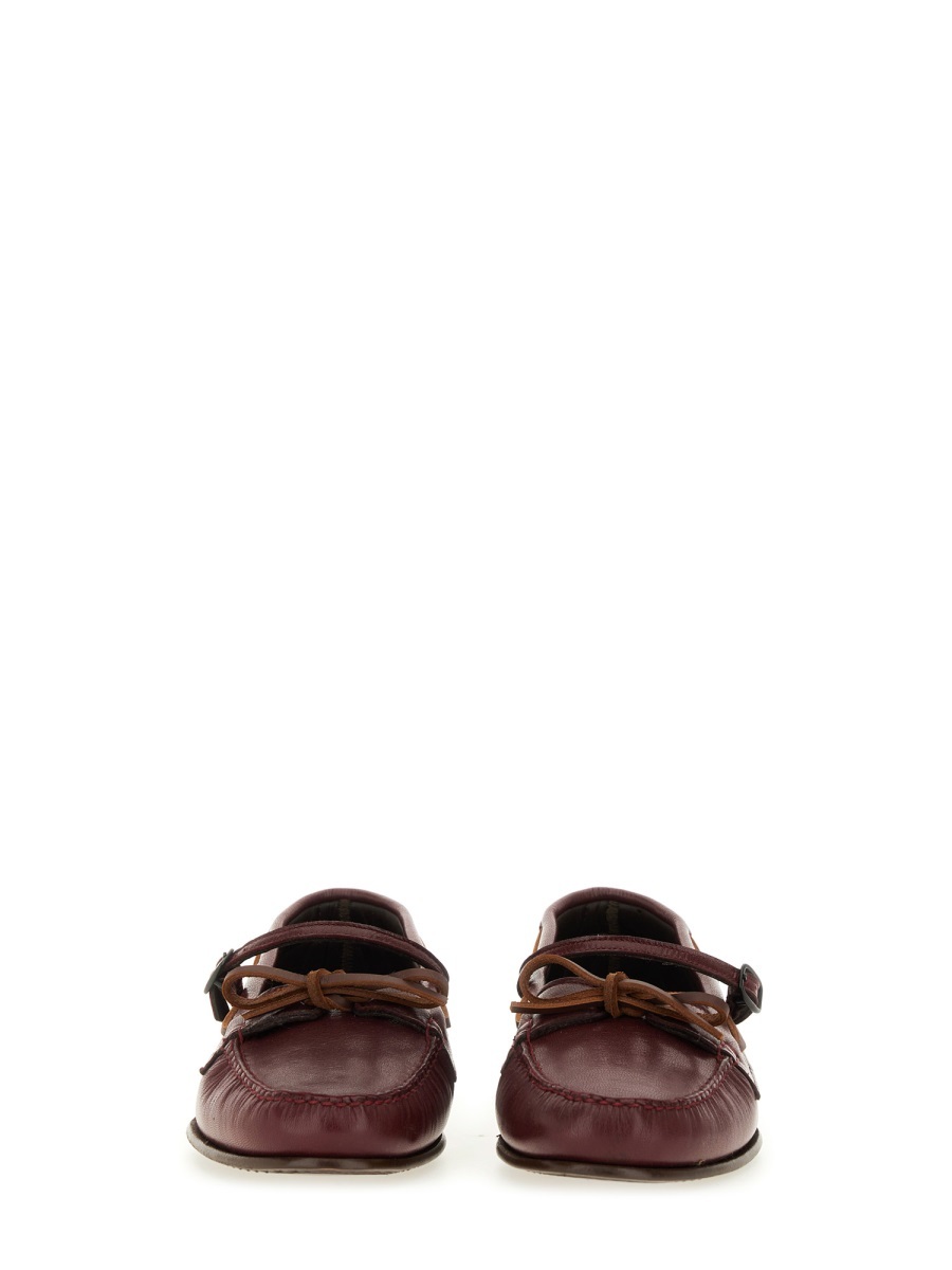 Hereu Moccasin Mary Jane Lorea Supple Shiny In Multi