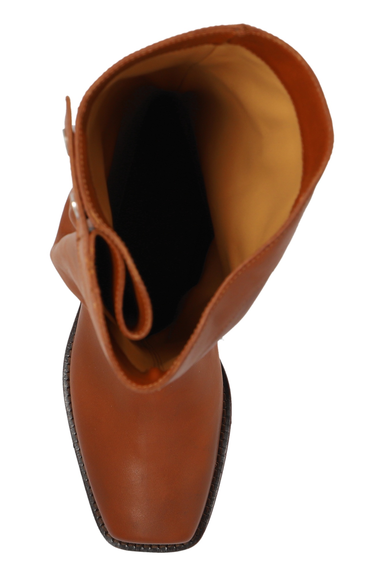 Isabel Marant Rivet Detail Short Boots In Brown