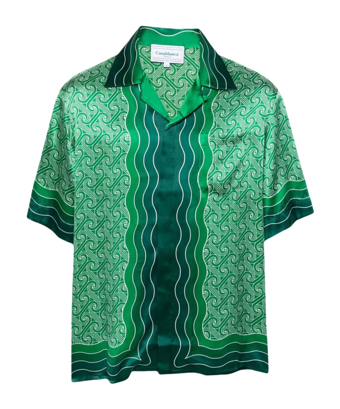 Casablanca Column-monogram Shirt In Green