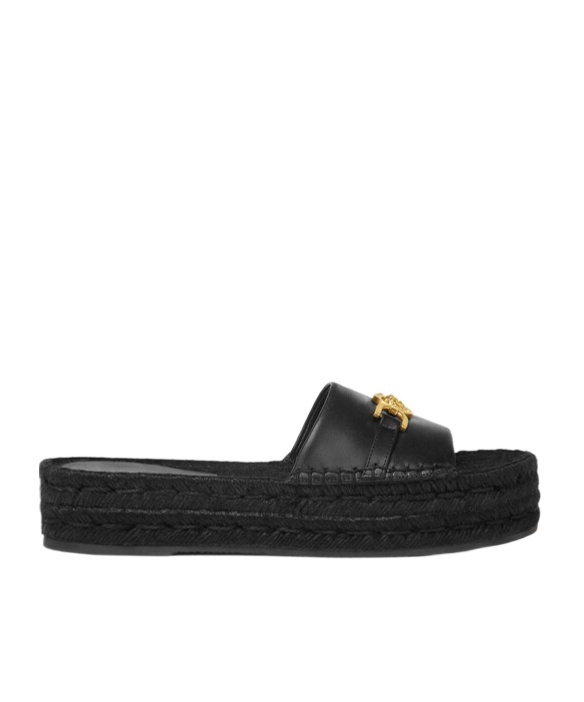 Versace Black Medusa '95 Slides In Black