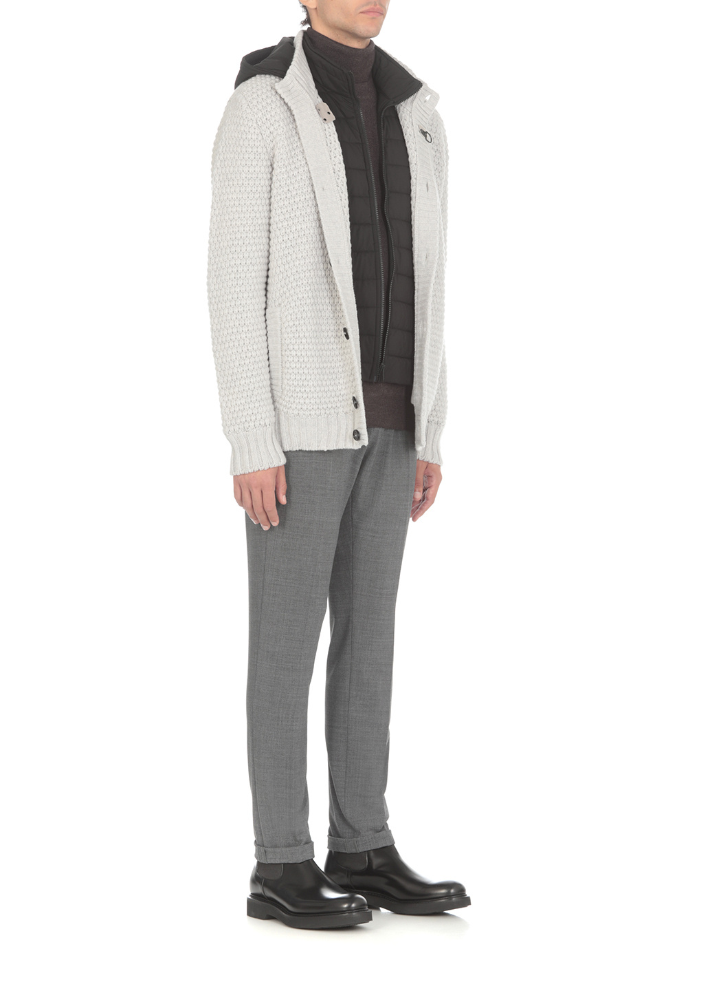 Fay Knit Jacket In White