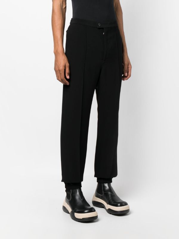 Alexander Mcqueen Tailored Track Pants In Black