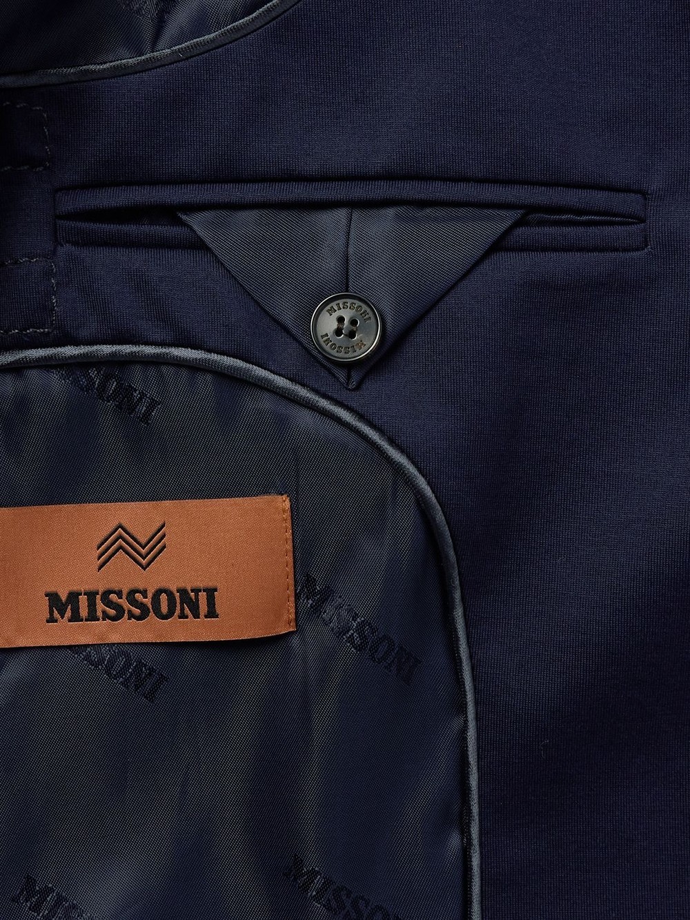 Missoni Single-breasted Chevron Blazer In Black