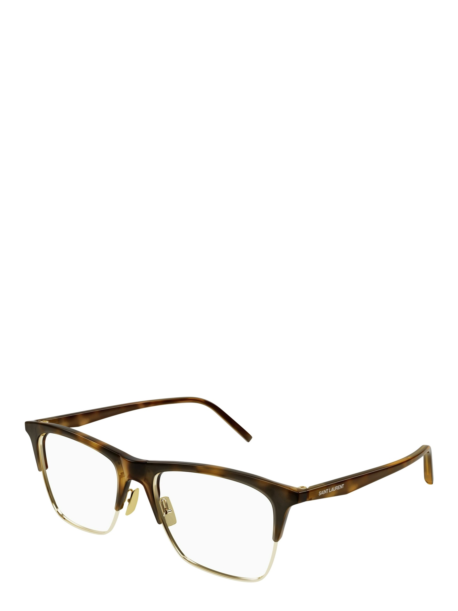 Saint Laurent Logo Flat Mirror In Green