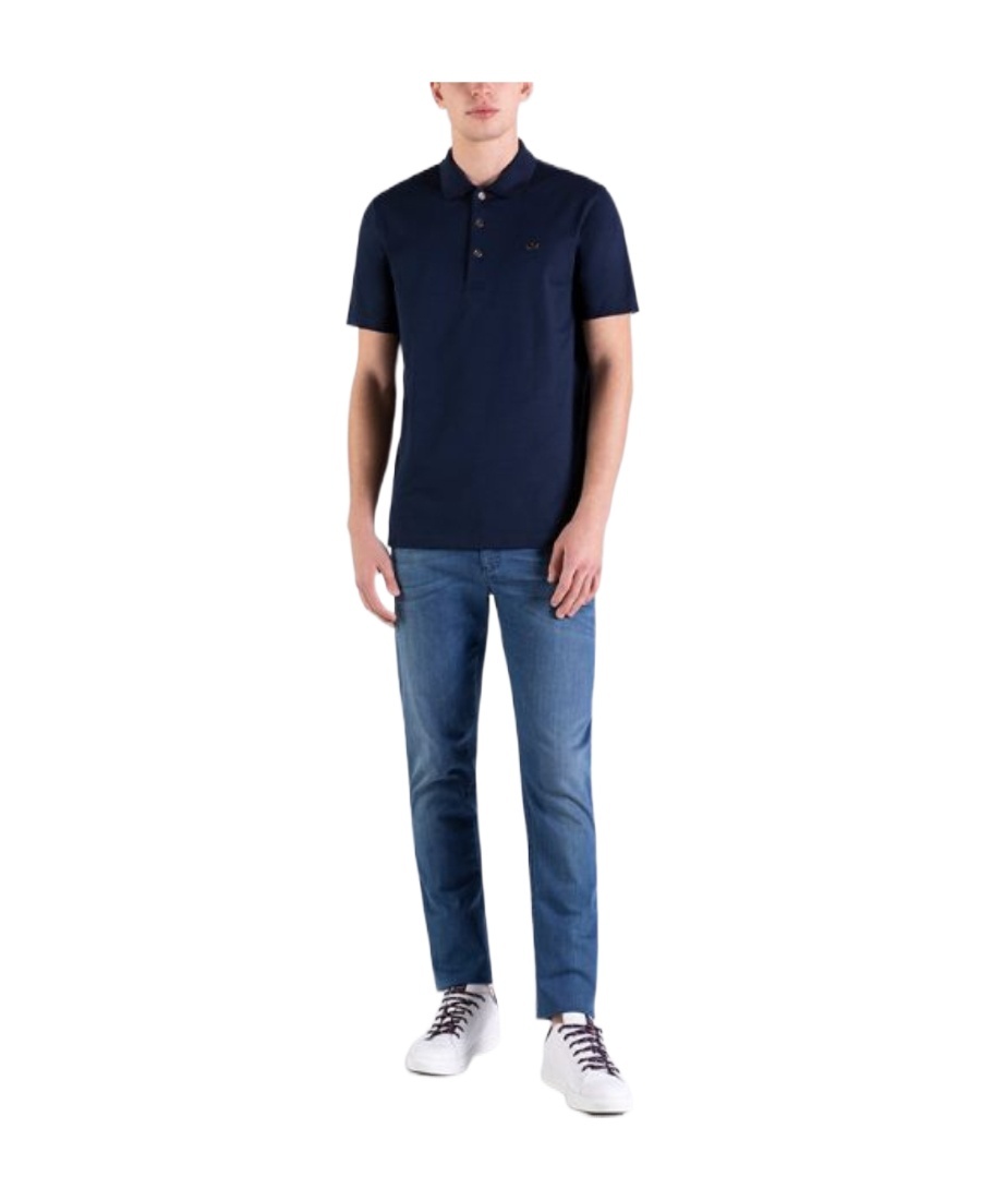 Paul & Shark Polo In Cotone Piqué In Black