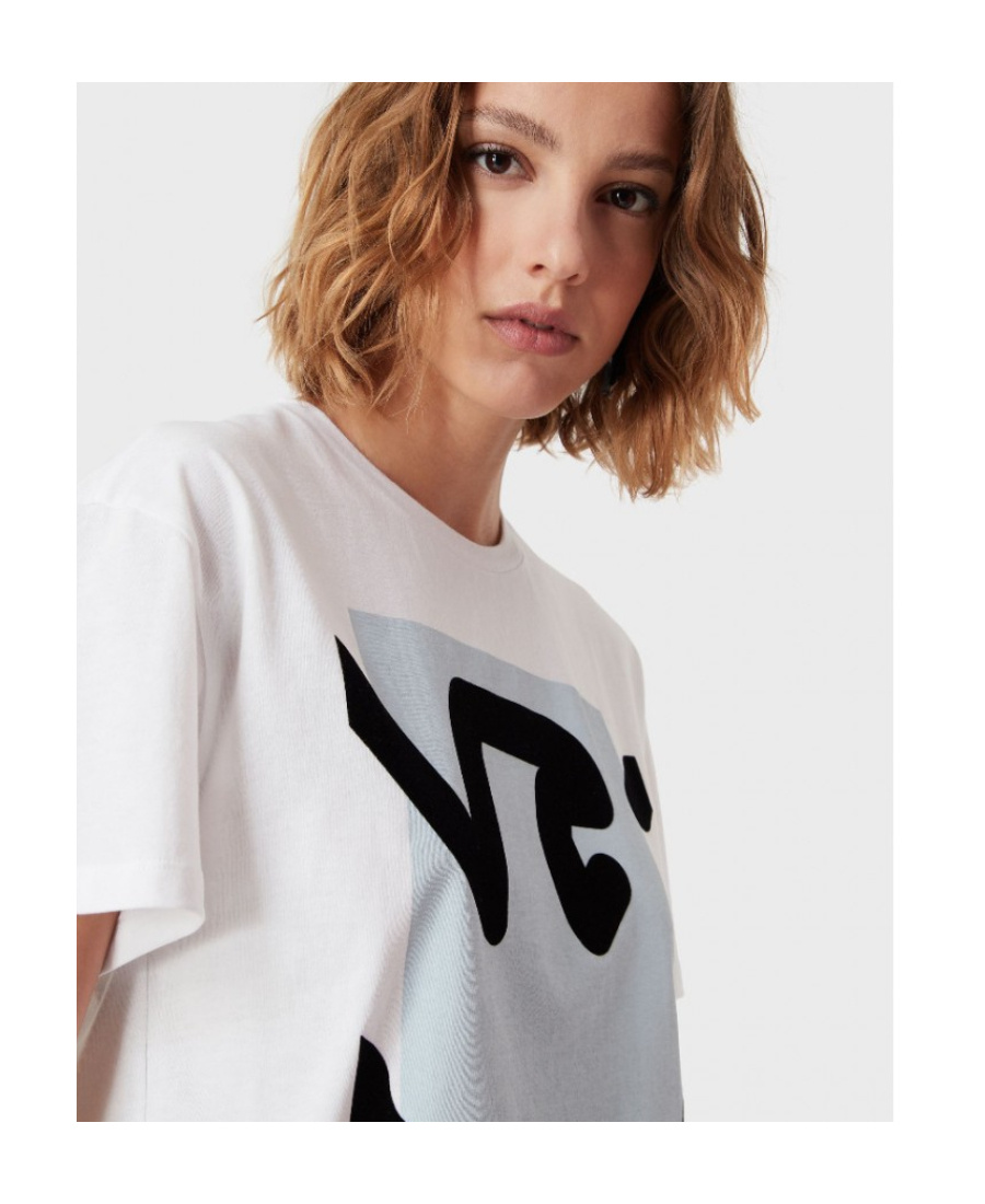 EMPORIO ARMANI EAGLE-LOGO PRINT T-SHIRT