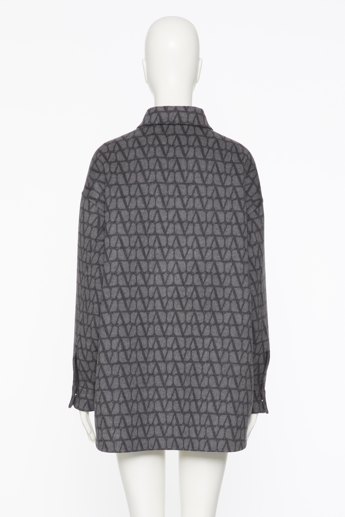 VALENTINO VALENTINO TOILE ICONOGRAPHE CURVED HEM REVERSIBLE SHIRT