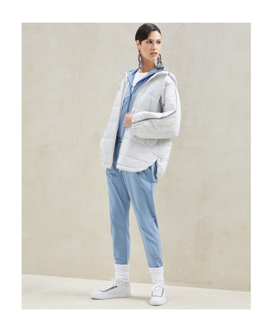 Brunello Cucinelli Blue Slim Rope Sweatpants In Blue