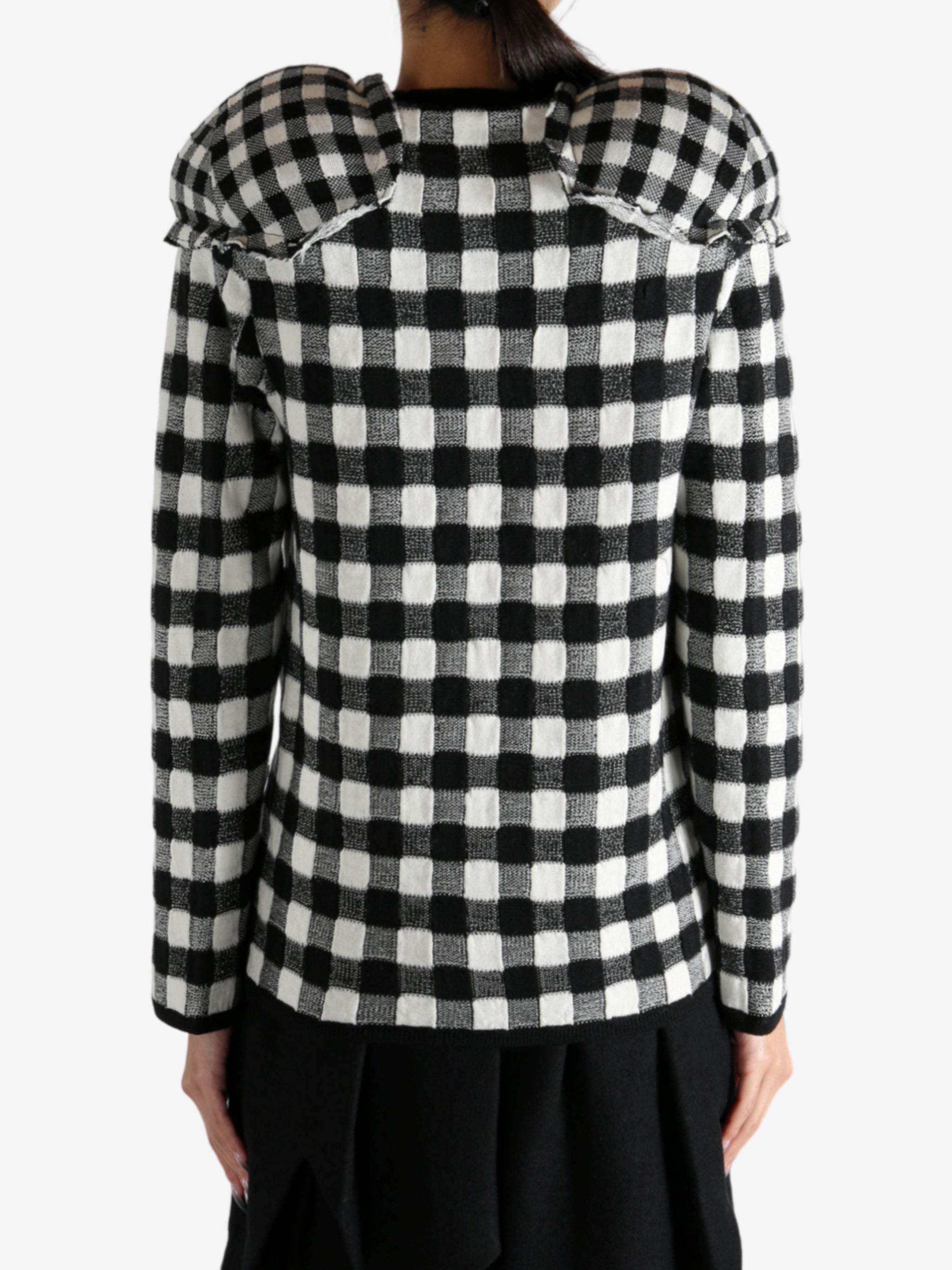 Comme Des Garçons Long-sleeved Sweater In Black