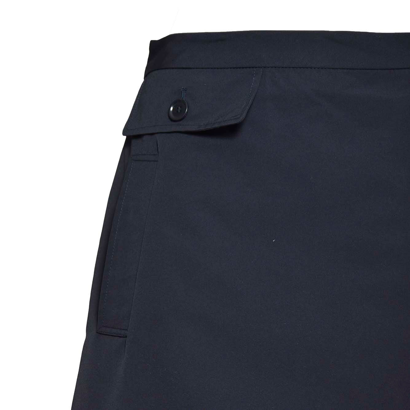 Aspesi Navy Blue Cotton Blend Abigayle Short Skirt