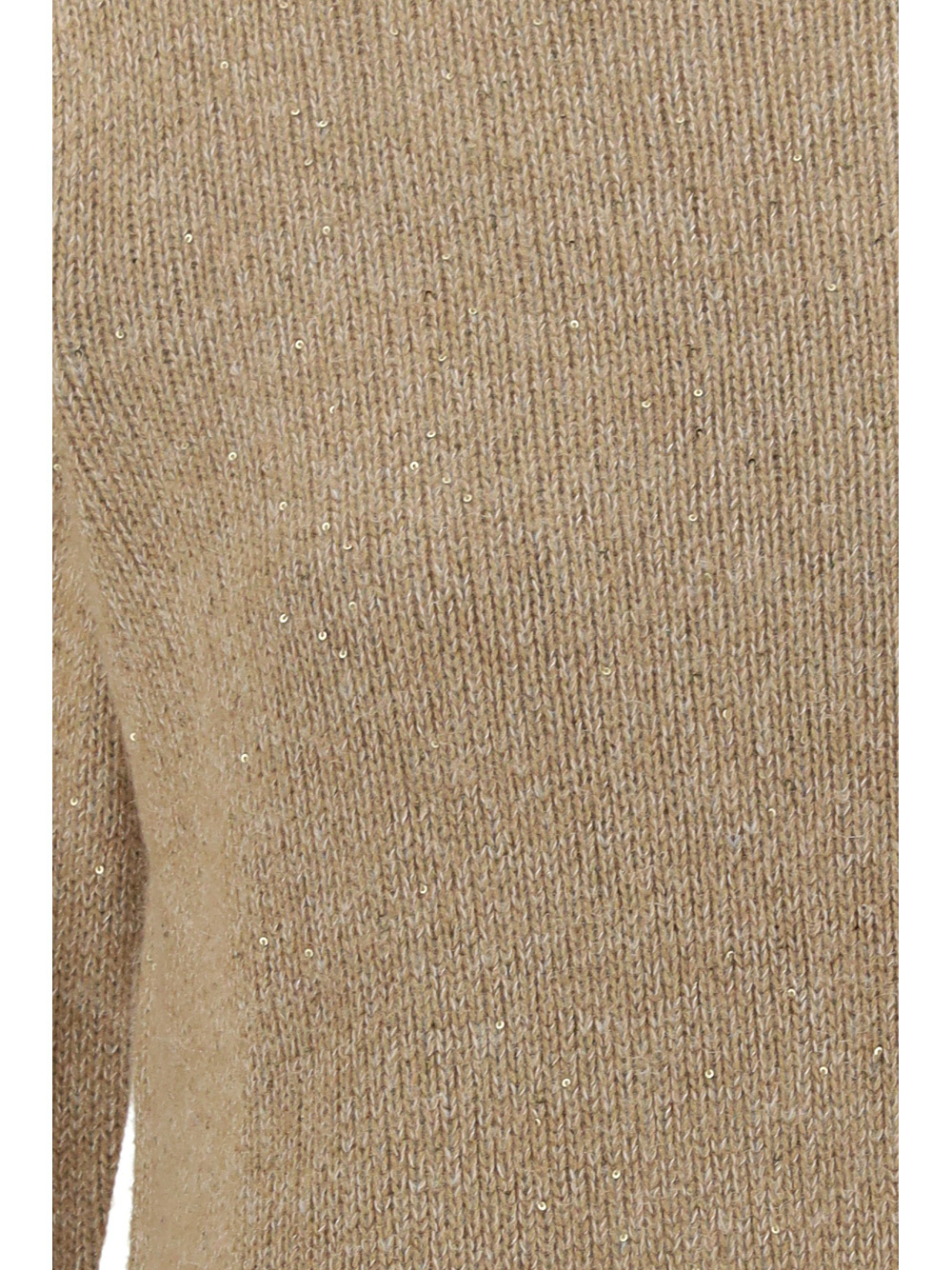 Fabiana Filippi High-neck Wool Jersey Sweater In Nude